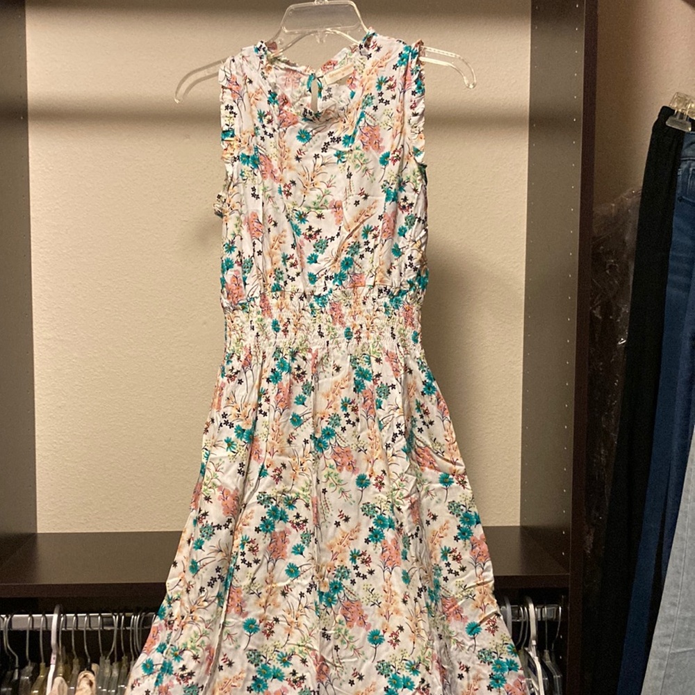 Flower print flowy Maxi dress